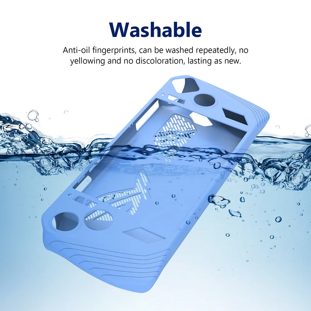 Adatto per console di gioco portatile ASUS ROG Ally Anti-collisione e anti-touch 360 ° Custodia protettiva in morbido silicone a tutto tondo - immagine 3