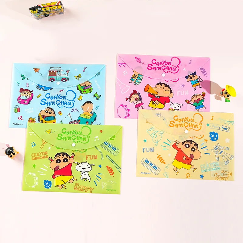 Cartoon Crayon A4 File Bag 4/12pcs for Student Stationery