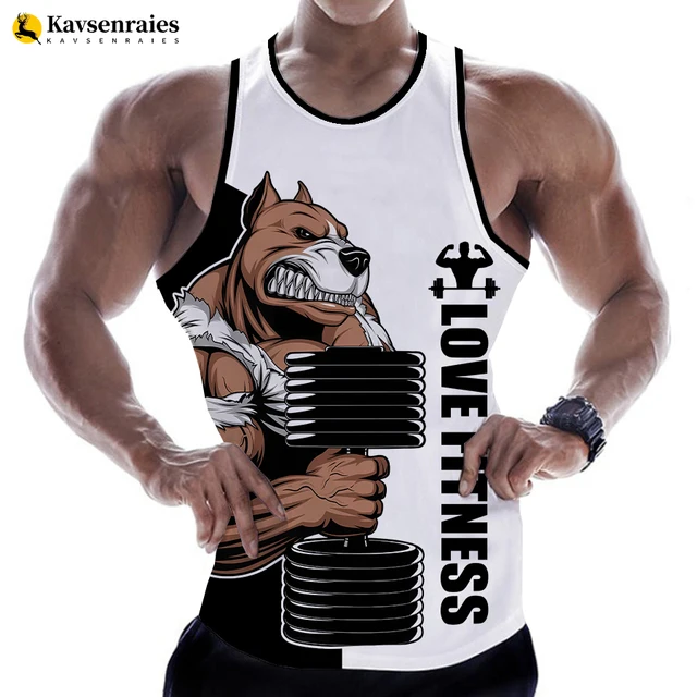 Camiseta Sin Mangas Hombre - Estampado Vikingo 3D - Transpirable Y Secado Rápido - Ideal Para Gimnasio Y Calle