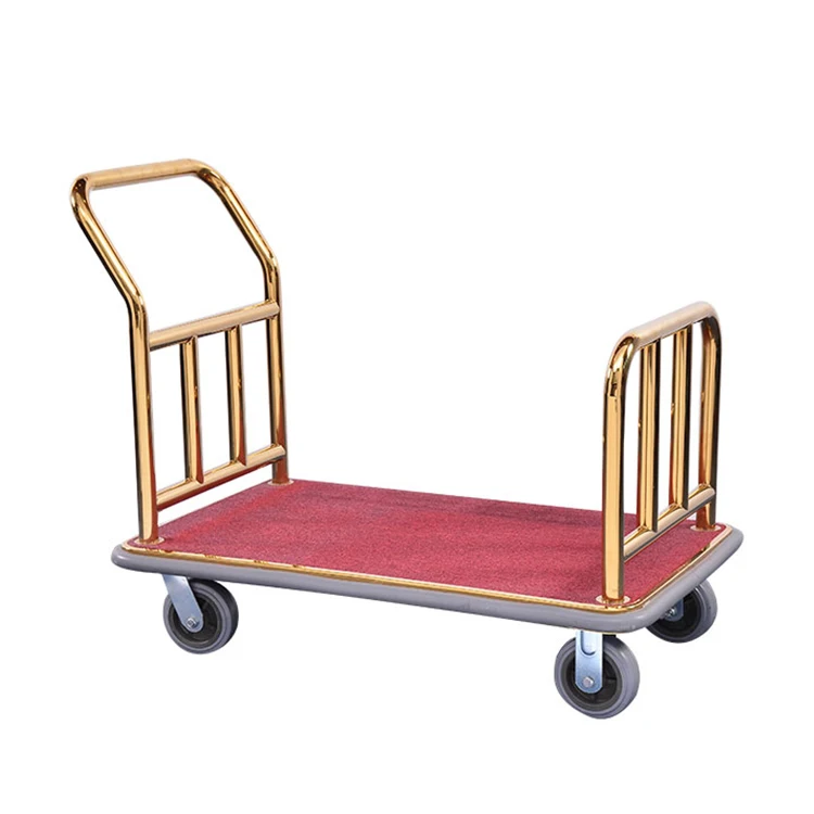 Easton superior hotel golden luggage cart trolley
