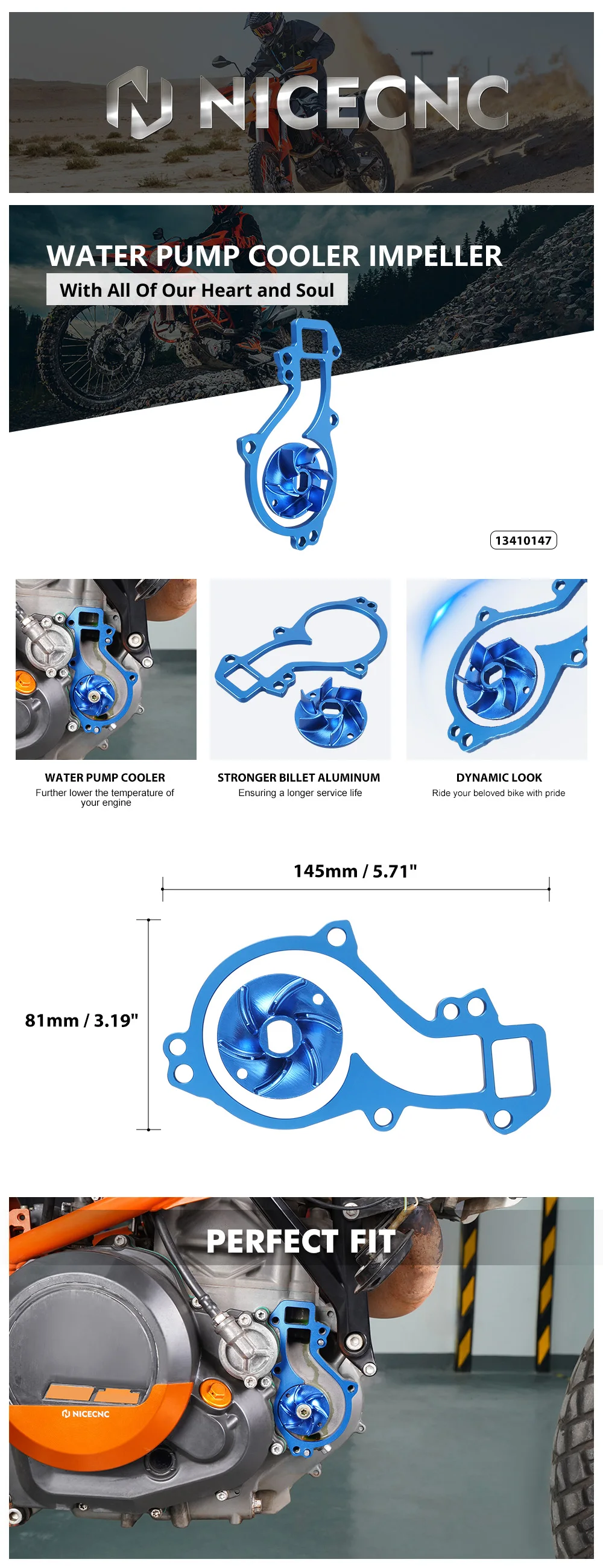 Für KTM 690 SMC R High Flow Wasserpumpe Kühler Laufrad Dichtung Kit für KTM 690 SMC Enduro Duke/R 2008-2018 2019 2020 2021 2022 – Detail 15