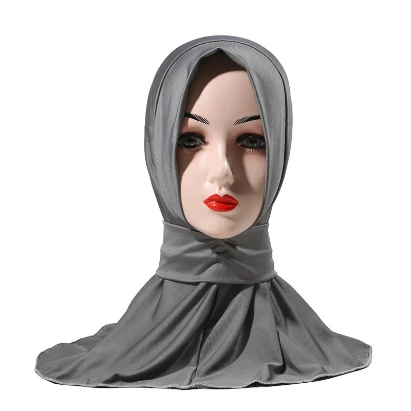 New Instant Jersey Hijab Undercap Hijabs for Woman Muslim Women Hijab Cap  Full Cover Snap Fastener Head Wraps Scarf Islam Turban - AliExpress