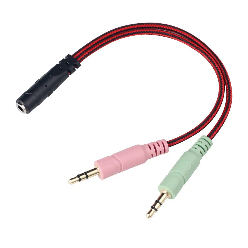 3.5mm Headphone Splitter Audio Aux Cable for G2000 G9000 Gaming Headset Jack 3.5mm Splitter Adapter for PC Computer Laptop PS4