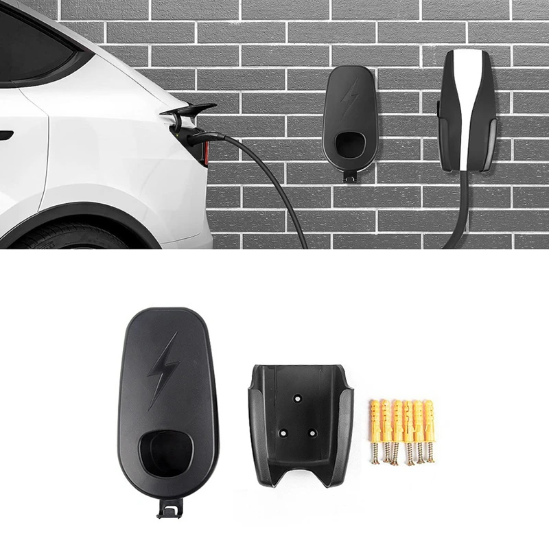 

Держатель для зарядного кабеля Tesla Model Y 3 X S, органайзер, автомобильный держатель для зарядного устройства, настенный разъем с кронштейном шасси