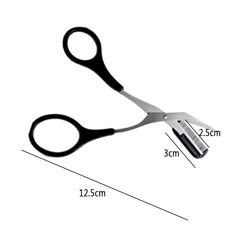 Eyebrow Trimmer Scissor with Comb Female Male Eyebrow Eyelash Scissors Safety Stainless Steel Face Razor Makeup Beauty Scissors 5