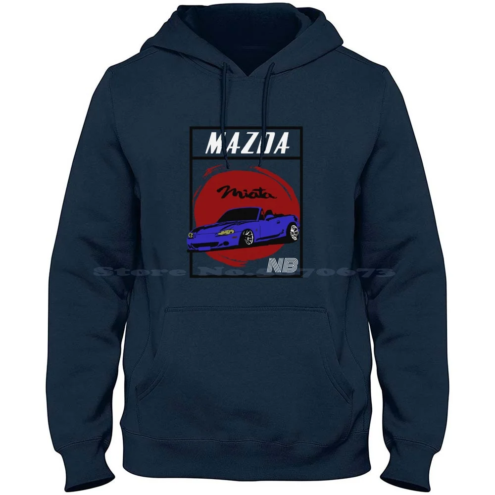 Miata Mx5 Stance Blue Best Design 100% Cotone Felpa Con Cappuccio G4Ottant80 Mx5 Miata Eunos Sport Car Cars Manual
