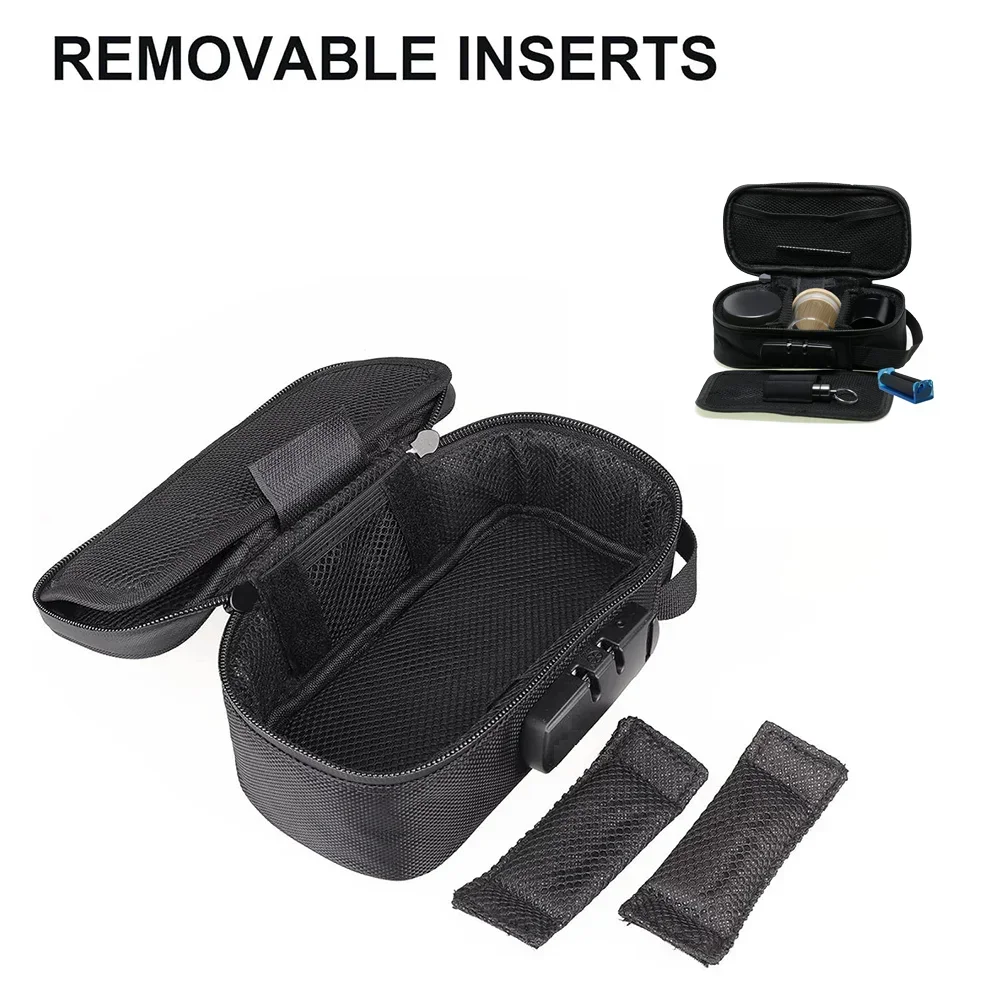 Smell Proof Pouch with Lock Odor Proof Case Containers for Travel Storage 8x4x2.75in smell proof storage pouch