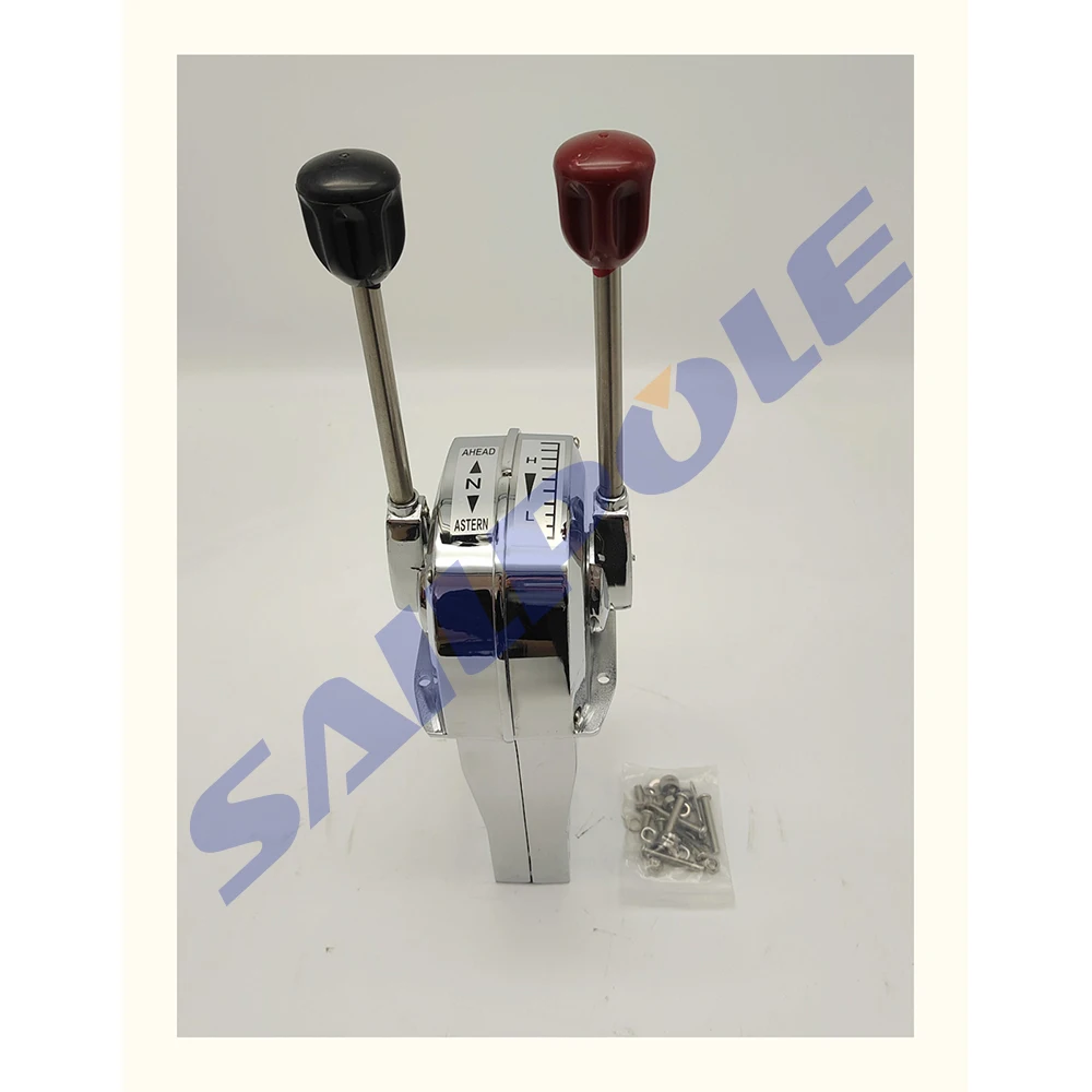 Aluminum Boat Marine Twin Lever Boat Throttle Control Japanese Style