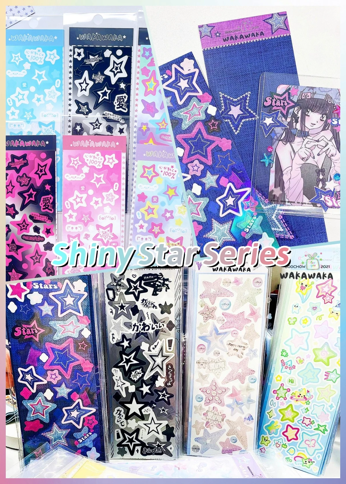 KPop Stickers Galore: Die ultimative Sammlung niedlicher ästhetischer und funkelnder koreanischer Aufkleber für Toploader Deco Journaling und mehr – Detail 14