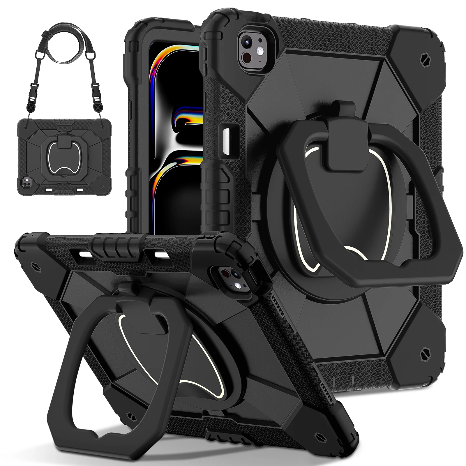 Enhanced 360 Rotating Stand Armor Case - Heavy Duty Cover