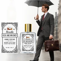 Charismatic Men's Perfume Charming Whiskey Light Fresh Elegant Long-lasting Fragrance Non-irritating Body Spray Eau De Cologne