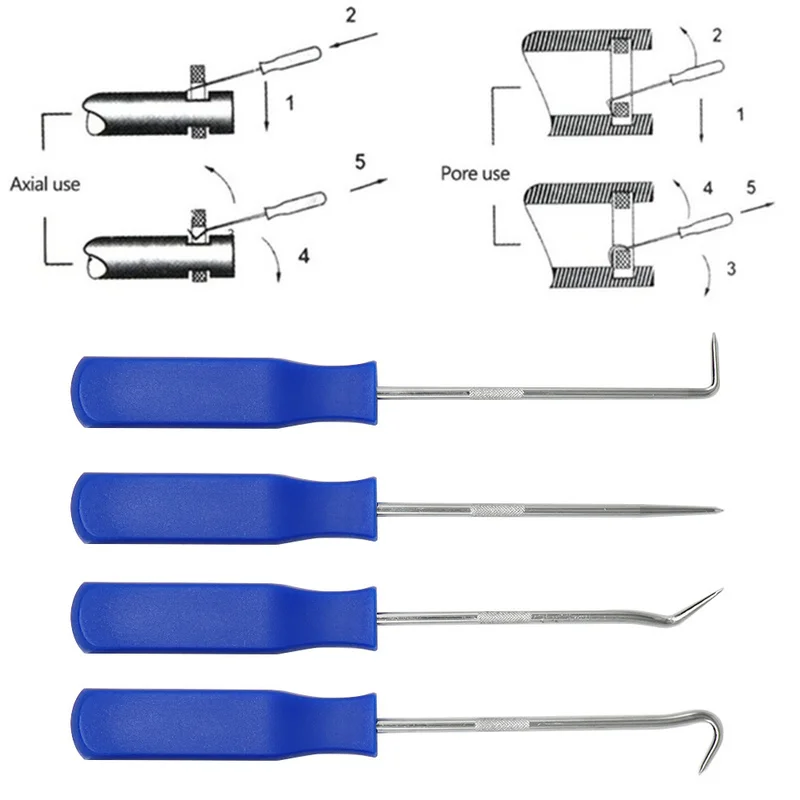 Car Pick and Hook Oil Seal ORing Seal Screwdrivers Set Car Vehicle Oil Craft Hand Tools 4Pcs/set o ring seal set pick and hook set