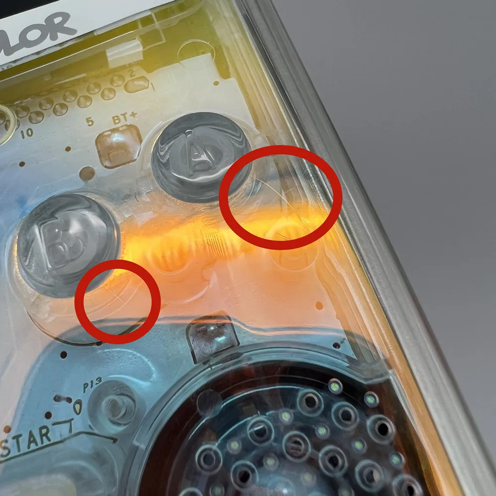 Novo shell com lente de vidro para