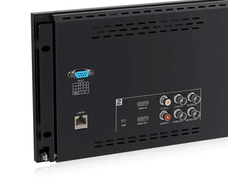NEW FEELWORLD D101 PLUS Dual 10.1"4RU Rackmount Monitor 4K HDMI SDI 1920x1200IPS