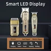 WAIKIL Professional Men's Electric Hair Clipper Set Facial Treatment Device Retro USB Charge Shaver Oil Head Carving Machine 6