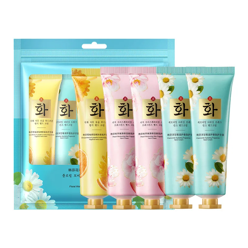 

5pcs Fragrance Hand Cream Set Moisturizing Anti Crack Repair Anti Dry Hand Lotion Sets Nourishing Hands Skin Care Products