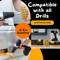 3.5/4 Inch Decal Remover Eraser Wheel Remove Car Stickers Adhesive Glass Metal Emblem Pinstripes Rubber Wheel with Drill Adapter 2