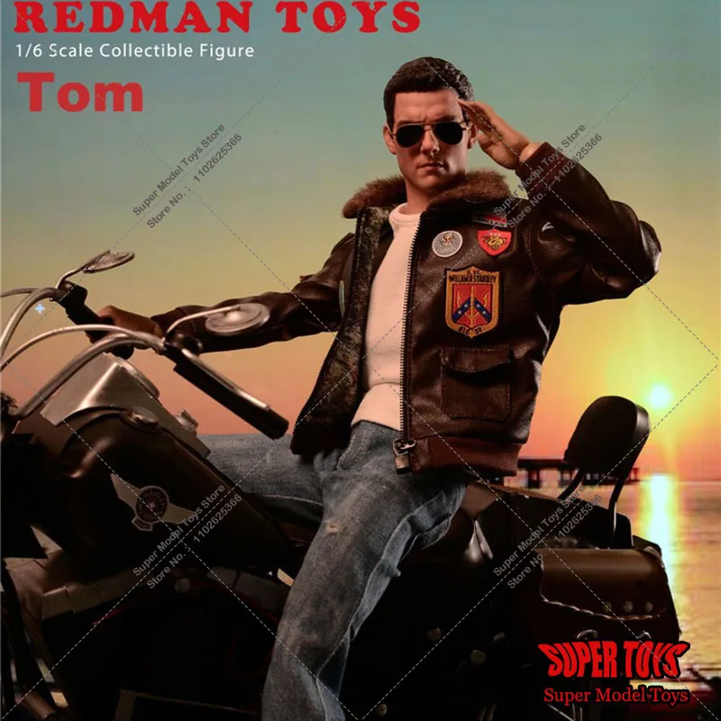 

REDMAN TOYS RM055 1/6 Scale Collectible USN Pilot Male Soldier Tom Cruise Model Toys 12'' Action Figure Full Set Doll