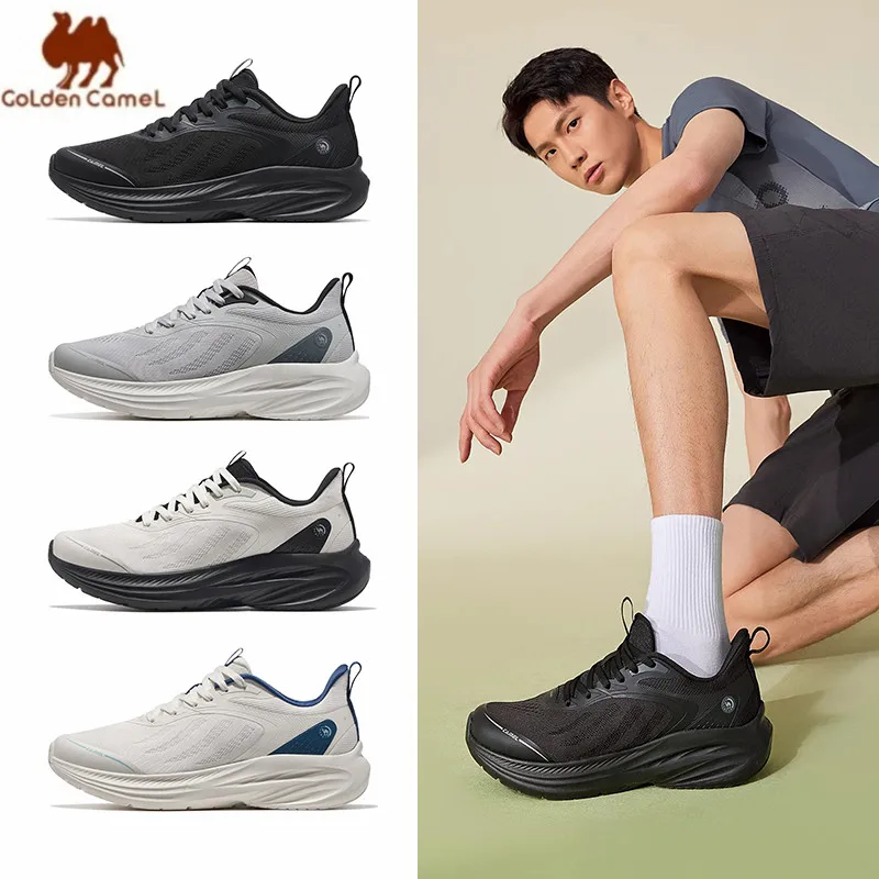 GOLDEN CAMEL 메쉬 스포츠 운동화 경량 남성 운동화 남성용 야외 통..