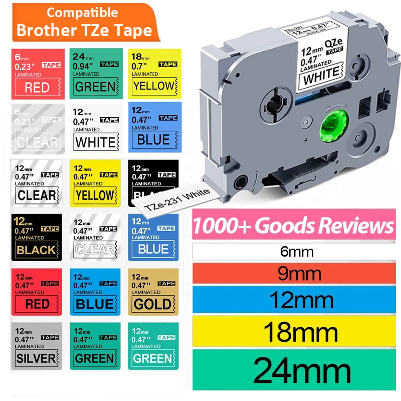 Versatile Multi-Width Laminated Label Maker Tape