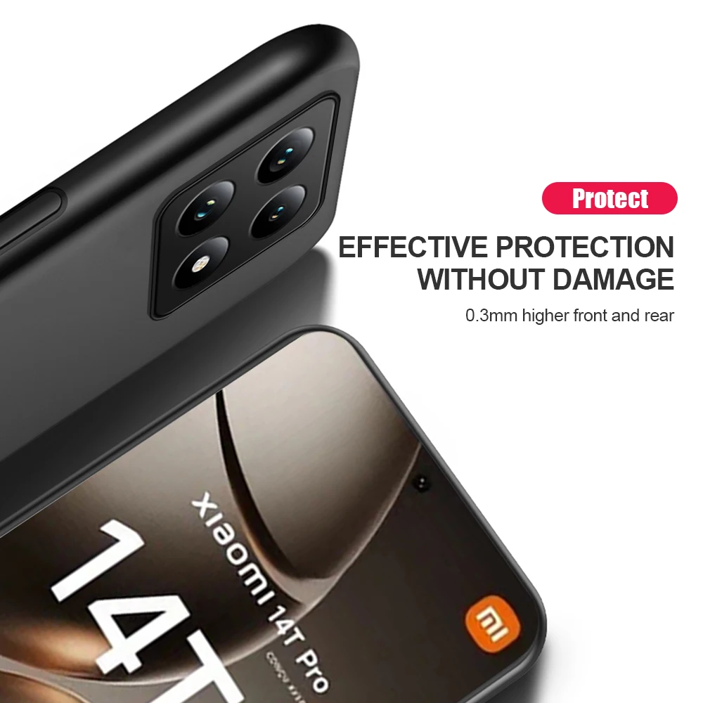 Magnetic Leather Case For Xiaomi 14T Pro 5G TPU Soft Frame Camera Protect Fundas on Xiaomi14T Mi 14 T T14 14TPro Xiomi Mi14T 5G 3