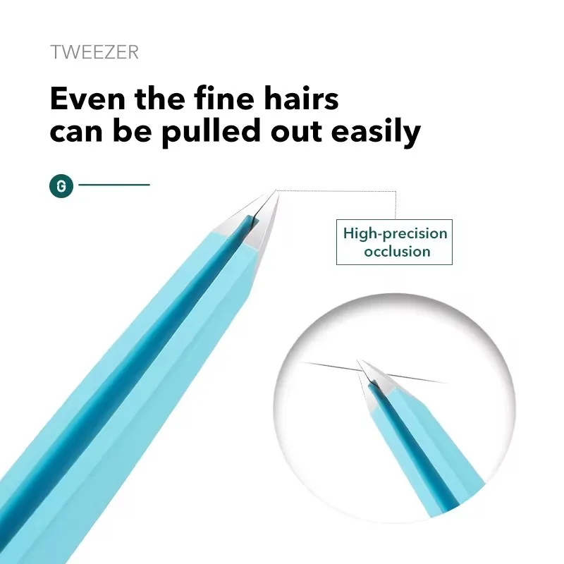 MR.GREEN Eyebrow Tweezer Colorful Hair Beauty Fine Hairs Puller Stainless Steel Slanted Eye Brow Clips Removal Makeup Tools 4