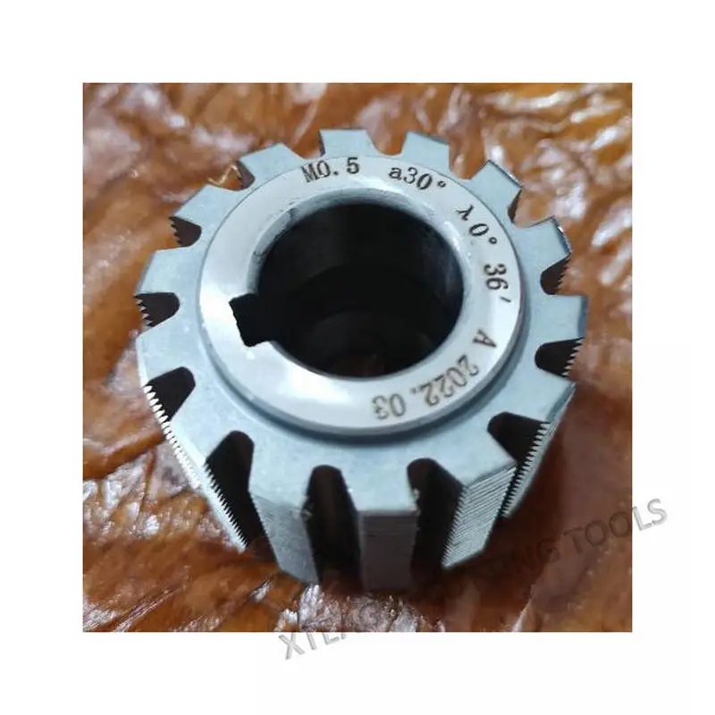 Hss Module 0.5 Pa30 Degree Involute Spline Gear Hob Cutter Milling