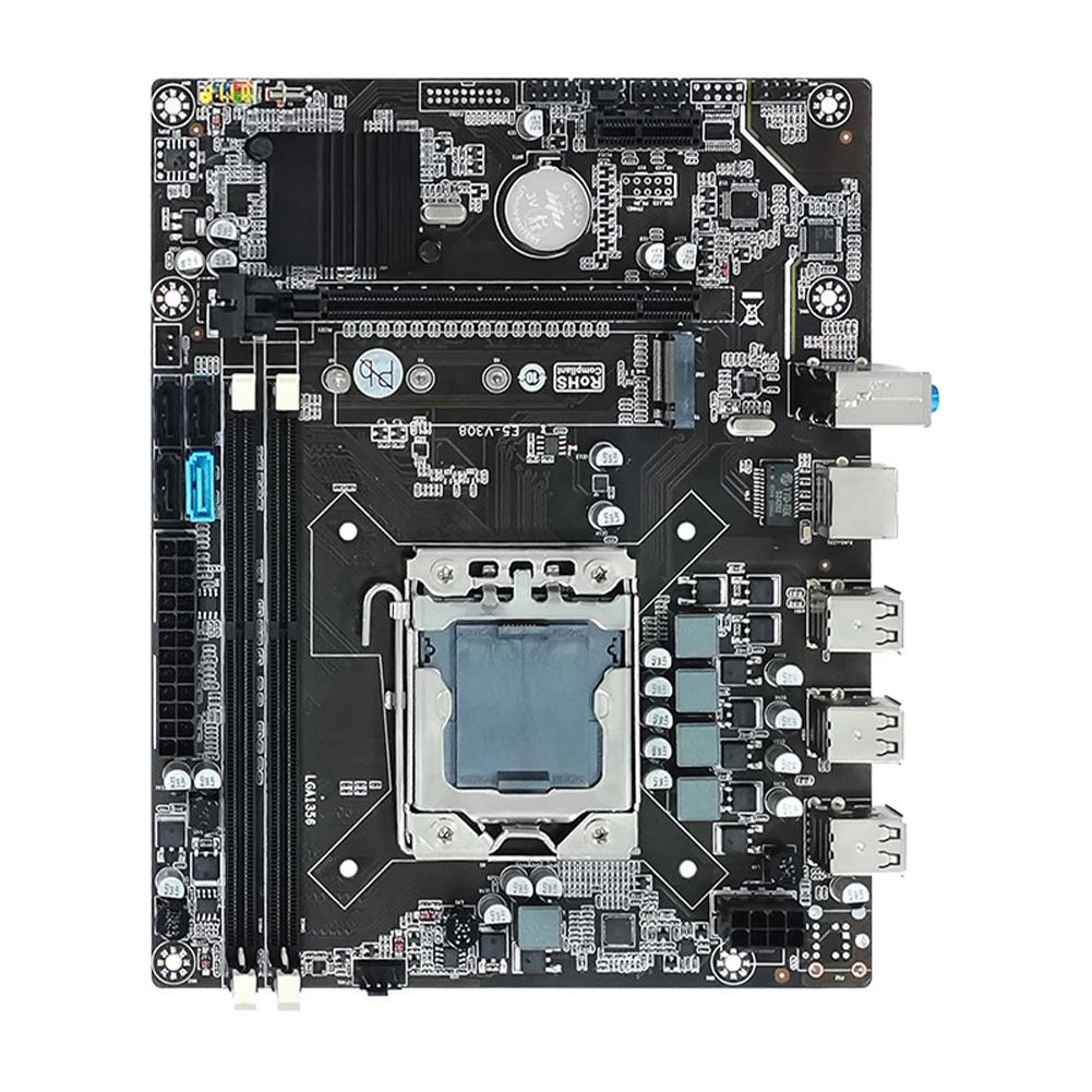 X79 základní deska sada DDR3 paměť LGA 1356 ploše základní deska dvojí běžící pás počítač základní deska USB 2.0 1866mhz 2450 CPU 64GB beran