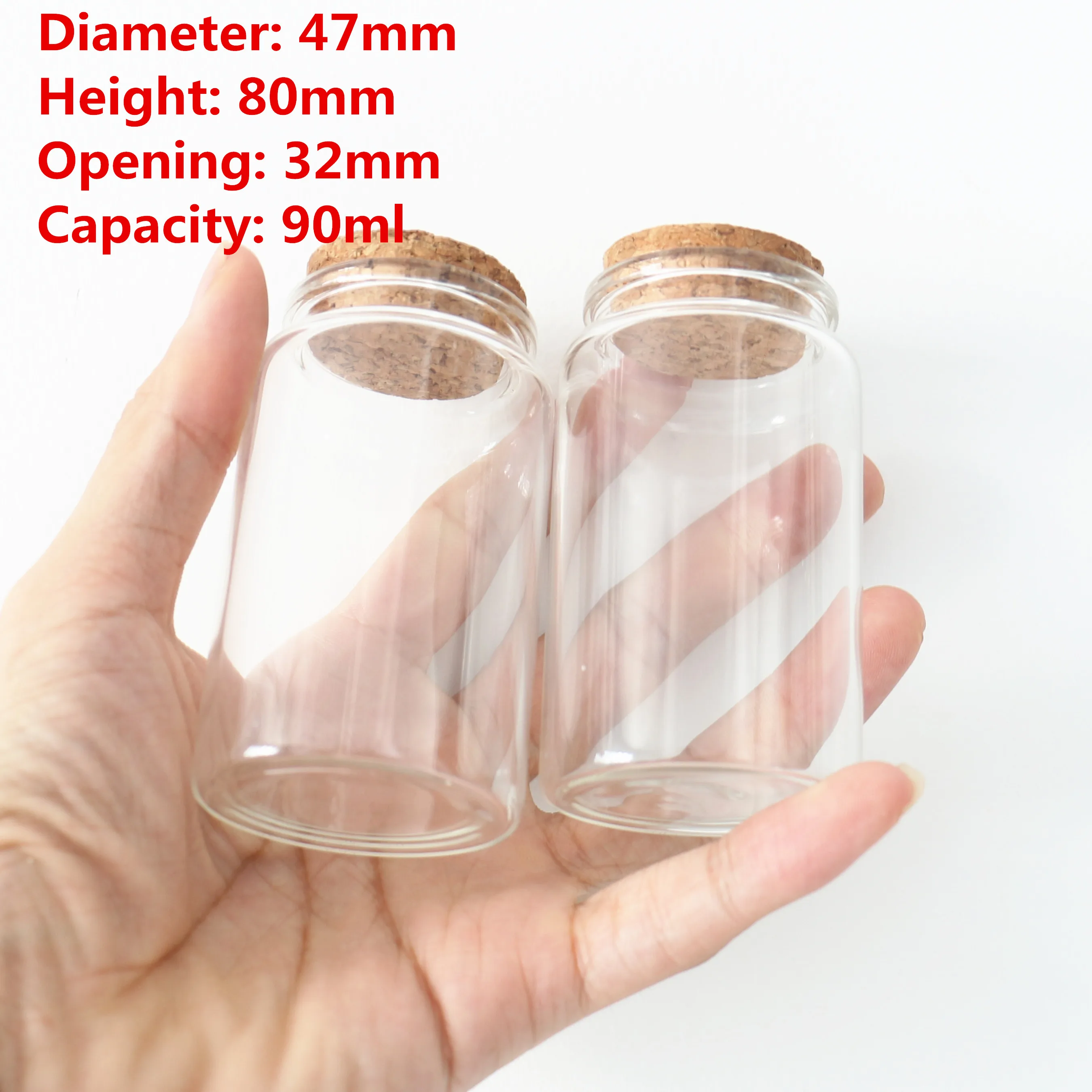 BULK LOT Smalll Glass Jars With Airtight Lids 70ml Mini Glass Spice Jars  With Clip Lid Small Glass Containers Lids Party Wedding Favours 