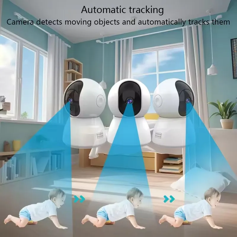 2K 400W Tuya Smart Mini WiFi IP Camera Remote Wireless Surveillance Auto Tracking Of Human Home Security CCTV Baby Pet Monitor 3