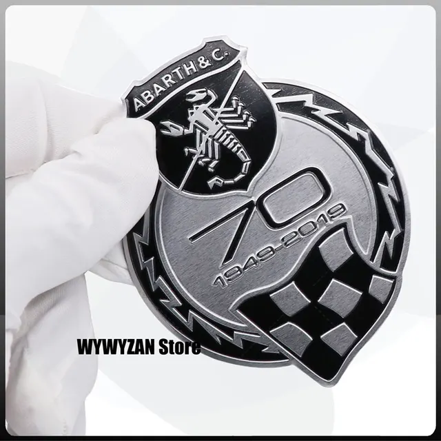 Adesivo Stemma Metallico Per Auto - 595 Competizione In Argento Cromato - Foto 13