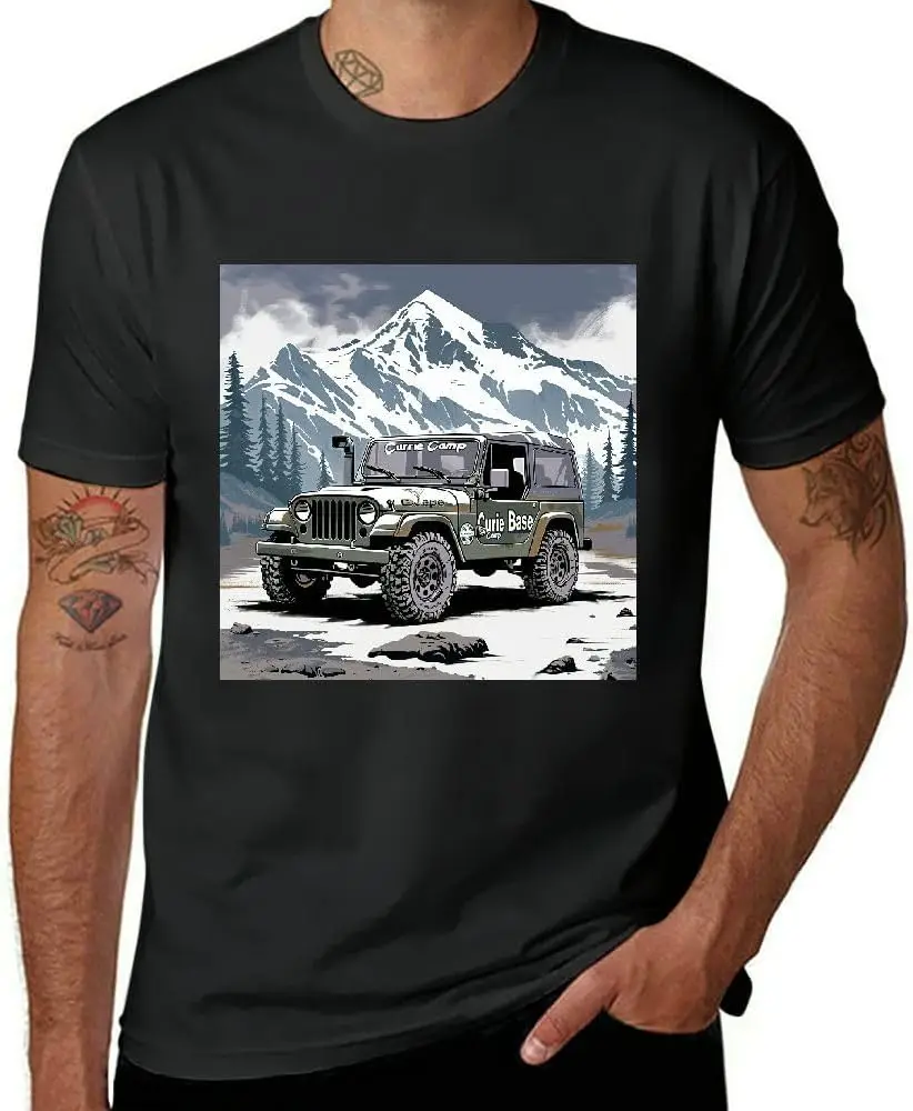 

Мужская летняя футболка с коротким рукавом, новая модная черная футболка в ретро стиле с рисунком