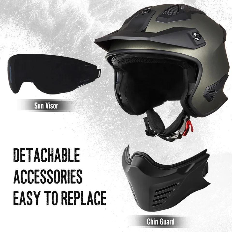 Ilm Cool Motorcycle Half Helmets ILM Half Helmet Motorcycle Open