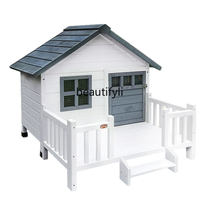 

Всесезонный Универсальный деревянный вольер, непромокаемый уличный вольер для собак, большой и маленький вольер для собак, вольер для собак