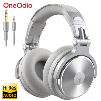 Oneodio Pro 10 Wired Headphones Over Ear Hi-Res Audio Wired Headset With Microphone Studio DJ Stereo Headphones 3.5mm/6.35mm 1