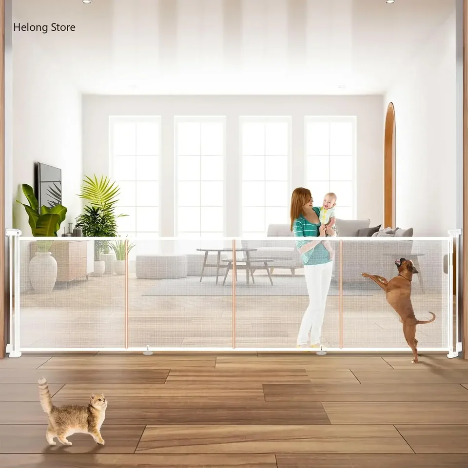 Extra Tall Retractable Baby Gate for Safety