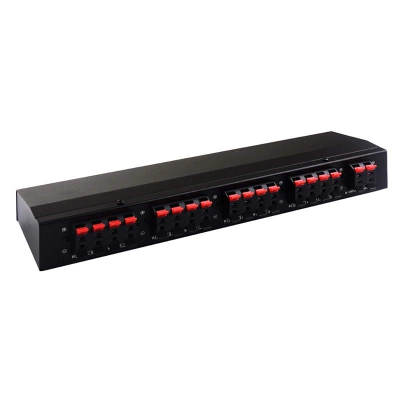 

1 Input 8 Output Passive Power Amplifiers Speaker Switcher Sound Switching Distribution Converters Metal Housing