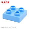 MOC Big Building Blocks Compatible With Duploes Base Bricks Thick Thin Square Assemble Children's DIY Educational Creative Toys 6