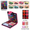 33 Colors Eye Shadow Powder Blush Lipstick Lasting Cosmetics Makeup Set with Mirror For Beginner Kids Travel Portable Palette 2