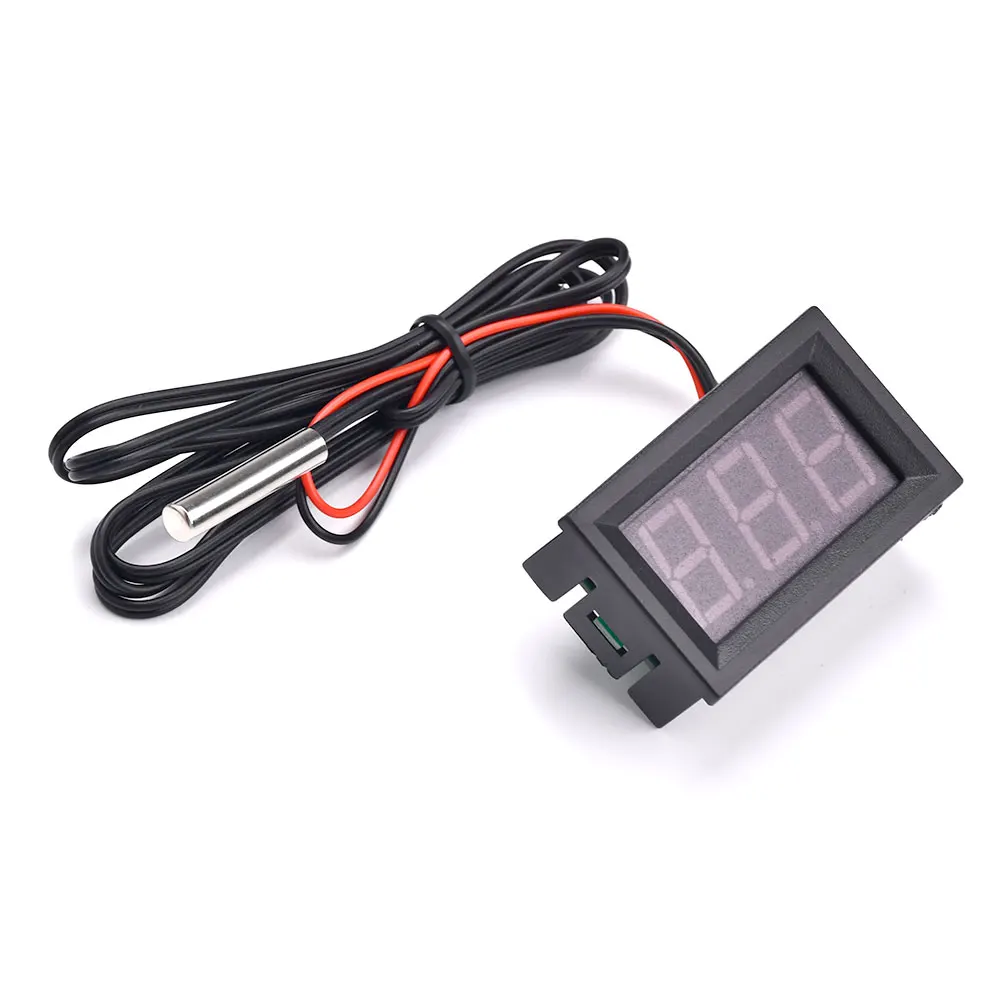 Digital Thermometer DC12V 0.56" For Car Temperature Monitor-50-120℃ With Probe