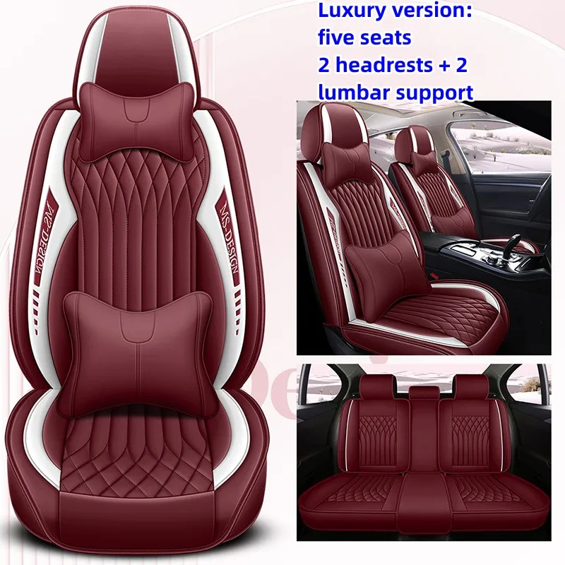 

NEW Luxury Full Coverage Car Seat Covers For Chevrolet Captiva Cruze Onix Sonic Sail Cobalt Leather Auto Cushion Accessories