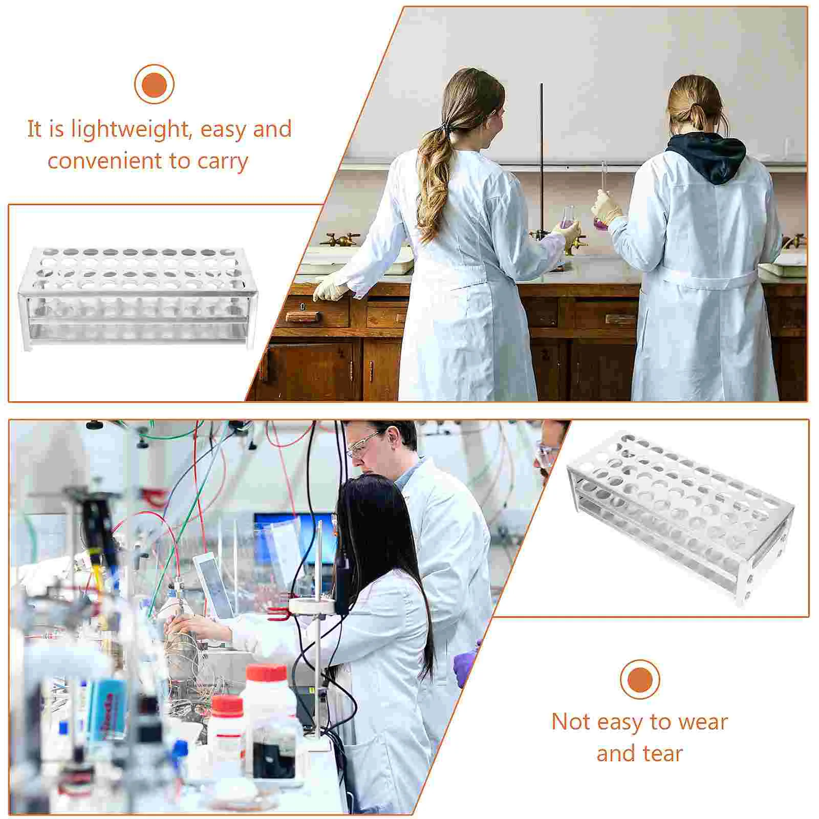 Test Tube Rack Laboratory Stand Experiment Aluminum Holder Aluminium Tray Stainless Steel