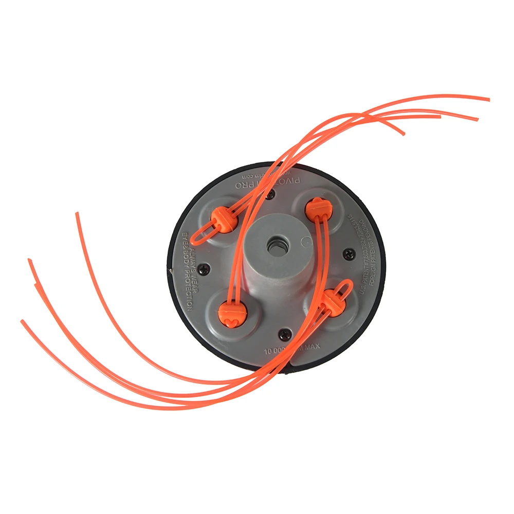 1pc Universal 4 Lines Bump Speed Feed String Head Grass Trimmer Head for Gasoline Lawn Mower Brush Cutter Head Lawnmower 3