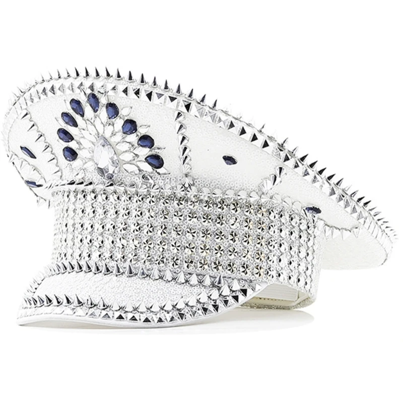 

Fashion Sergeant Cap with Bridal Shower Hat Bachelorette Party Cosplay Hat Night Club Hat Carnival Headdress Dropship