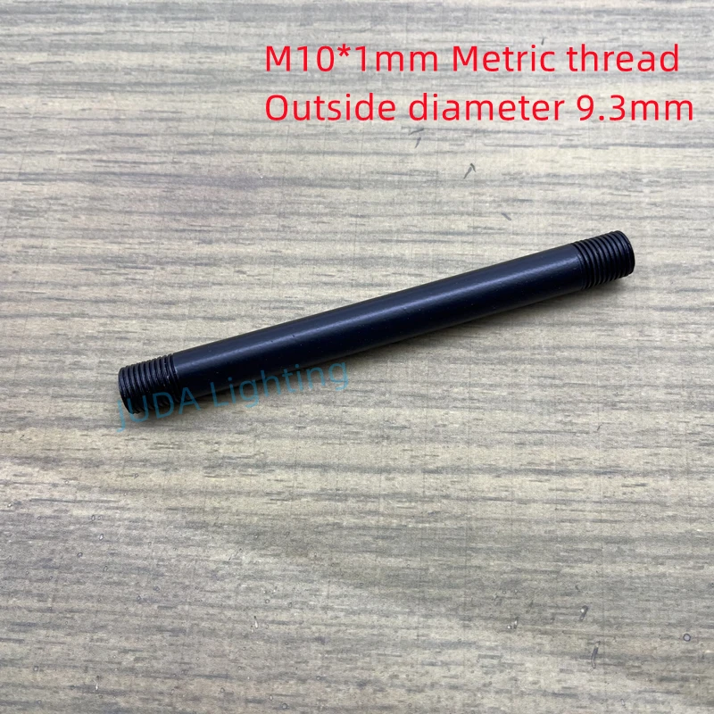 Description Picture 4 of itemM10 Lamp Tooth Tube M10 thread Connecting Pipe Hollow Rod Black Straight Iron Pipe White Metric Teeth Tube for LED Lamp Lights