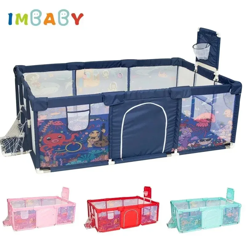 Baby Playpen Safety Barrier Children's Playpens Kids Fence Balloons Pit Pool Balls for Newborn