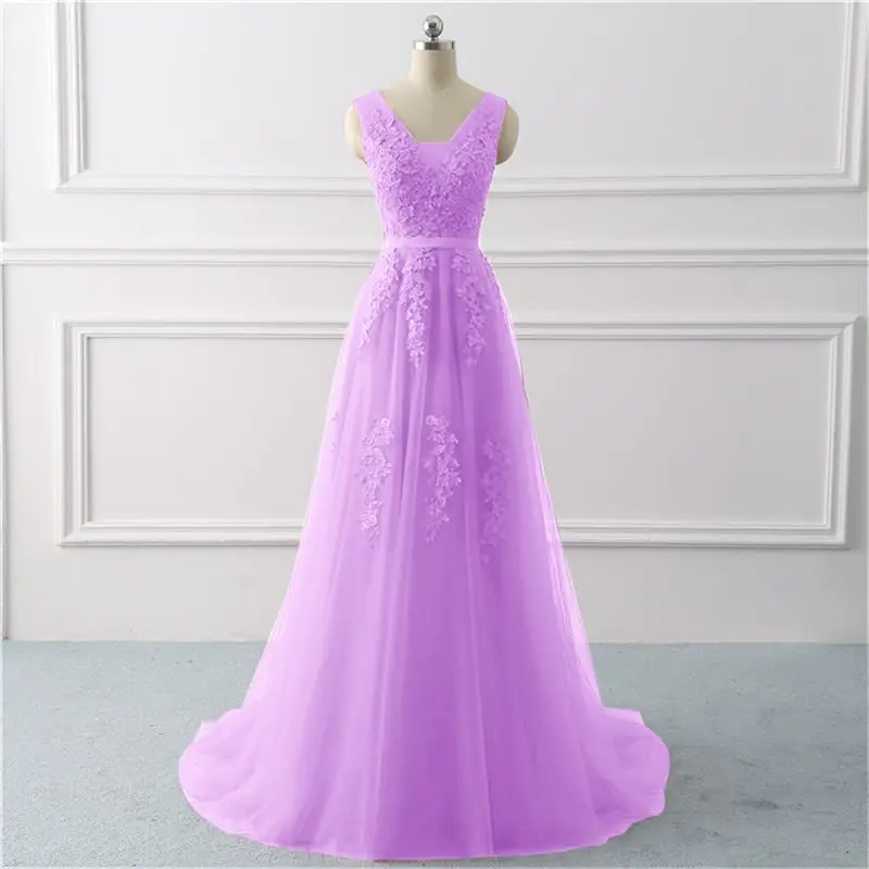 

GUXQD New Arrival Women Dress Multi Color Small Tail Wedding Bridesmaid Dress Lace Performance Evening Dress Prom Party Gowns