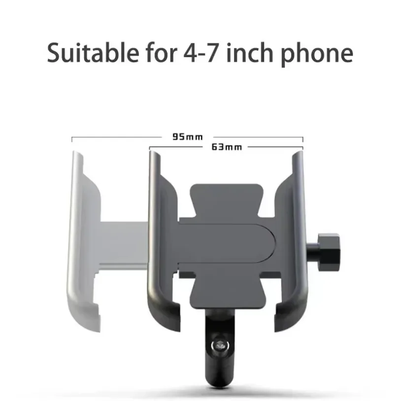 Outdoor Cycling Bike Motorcycle Navigation Phone Holder Bicycle Cellphone Stand Mount For iPhone 16-12 Samsung Xiaomi Backet