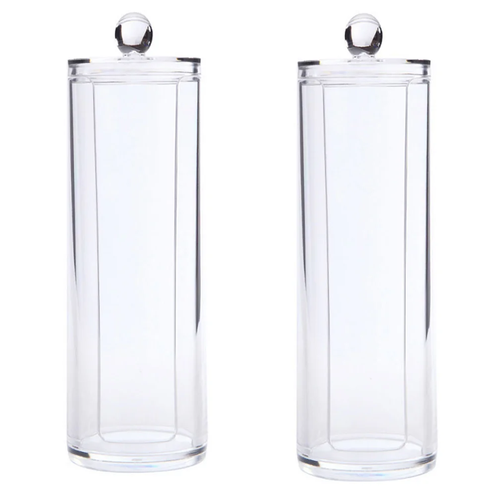 

2 Pcs Depotting Storage Box Organizer Organizer Makeup Remover Cotton Depotting Containers Plastic Organizer
