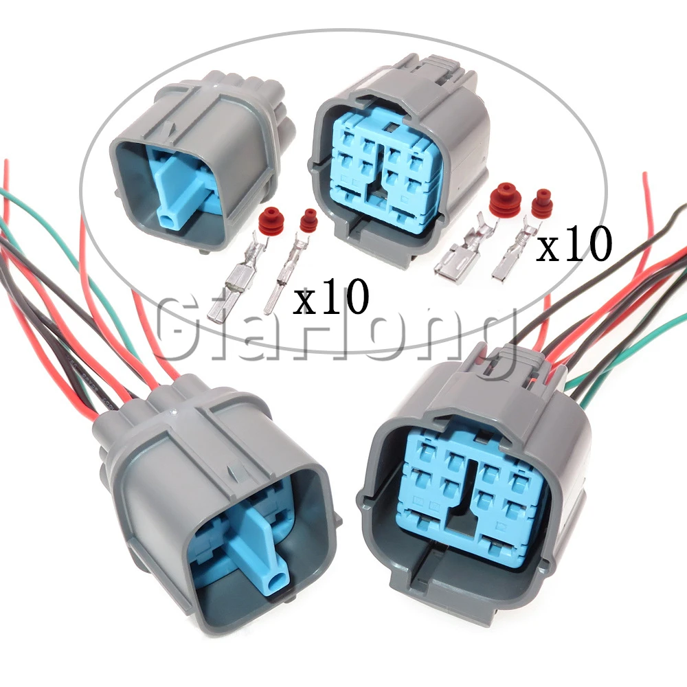 

1 Set 10 Ways Starter Composite Connector 6189-0555 Car Electric Cable Socket 6181-0381 Automobile Waterproof Plug 6918-1267